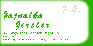 hajnalka gertler business card